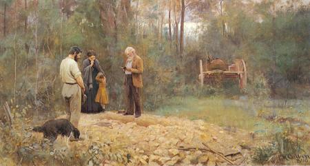 Frederick Mccubbin A Bush Burial oil painting picture